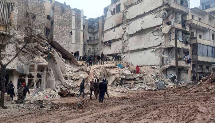 زلزلے سے شام میں شدید تباہی، حلب میں کئی عمارتیں ملبے کا ڈھیر بن گئیں