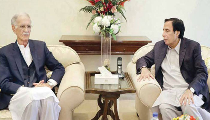 پرویز خٹک اور پرویز الہٰی کی سیاسی صورتحال پر اہم ملاقات