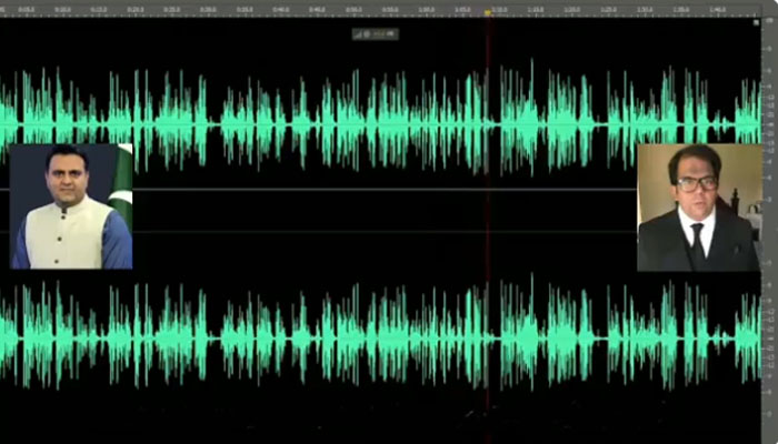آڈیو میں فواد چوہدری اپنے بھائی سے دو ججوں میں رابطہ کرانے کی بات کررہےہیں