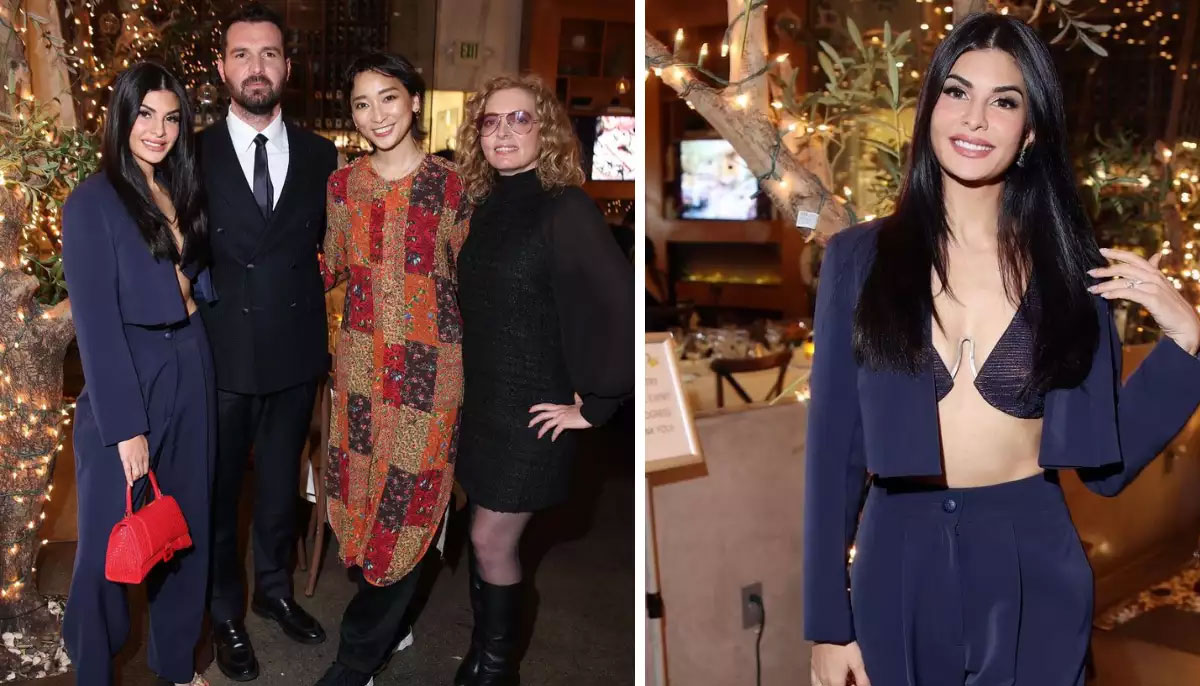 Jacqueline Fernandez joins her Tell It Like a Woman team for pre-Oscars dinner 