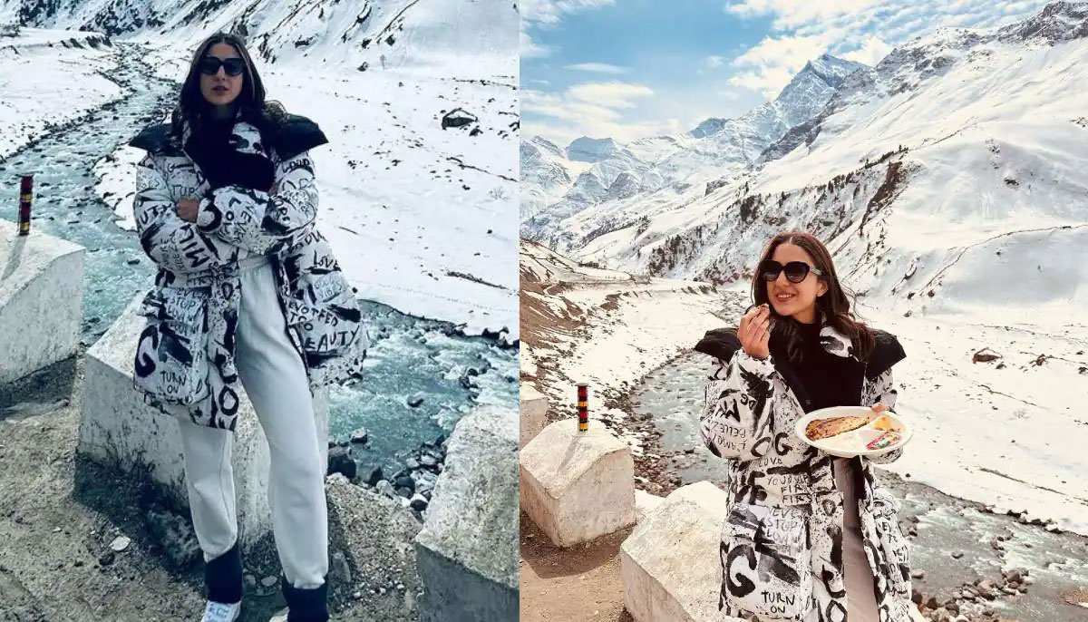 Sara Ali Khan lights up chulha in Spiti: Check Out 