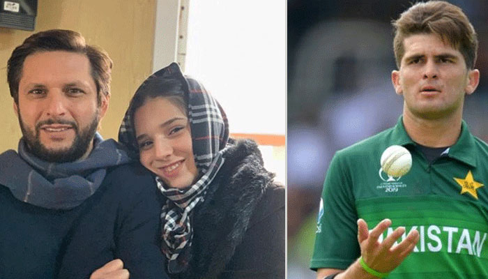 Shaheen Shah Afridi celebrates PSL8 win with wife Ansha Afridi 