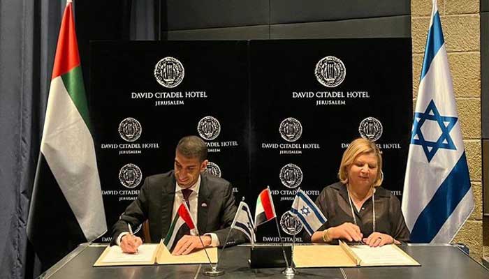 امارات، اسرائیل اقتصادی شراکت داری معاہدہ یکم اپریل سے نافذ ہوگا