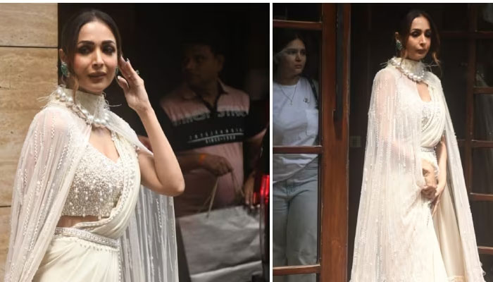 Malaika Arora Looks Radiant in Manish Malhotra's Ginger Bronze Sequin Saree,  Yay or Nay?