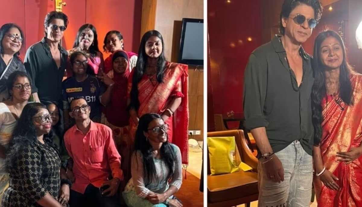 Shah Rukh Khan meets with the acid attack survivors in Kolkata, wins hearts 