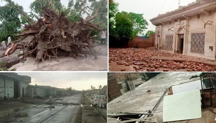 کے پی اور پنجاب میں طوفانی بارشوں اور آندھی سے 32 افراد جاں بحق، 150 زخمی