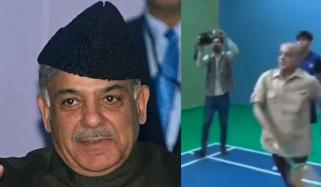وزیر اعظم شہباز شریف کی ٹینس کھیلتے ویڈیو وائرل
