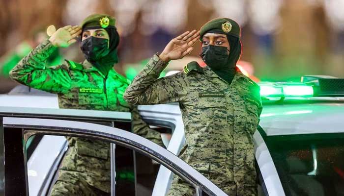 حج کی تیاریاں، سعودی سیکیورٹی فورسز کی پریڈ