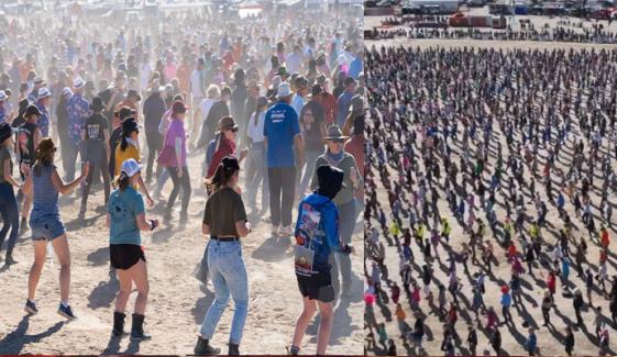 سوئس  آنجہانی گلوکارہ کو خراج تحسین، 6 ہزار افراد نے ’نٹ بش‘ رقص کرکے ریکارڈ قائم کردیا