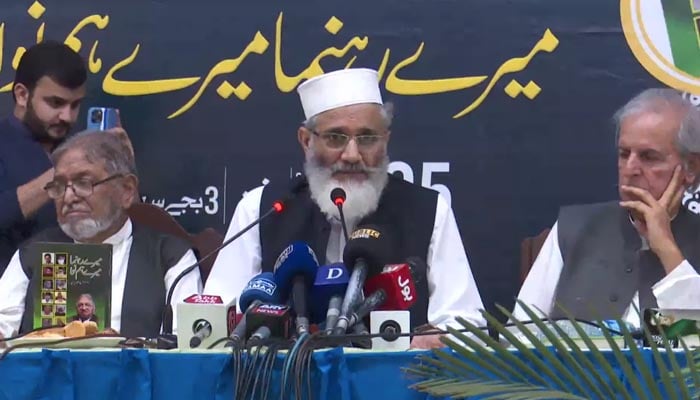 صرف ایک کی گرفتاری کو قوم کافی نہیں سمجھتی، سراج الحق