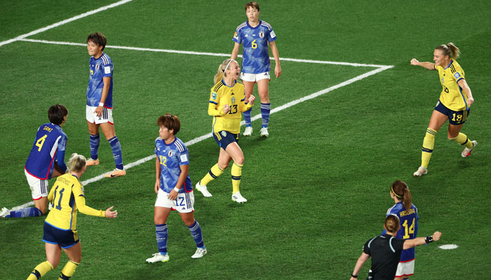 ویمنز ورلڈ کپ فٹ بال: کوارٹر فائنل میں سوئیڈن نے جاپان کو شکست دیدی