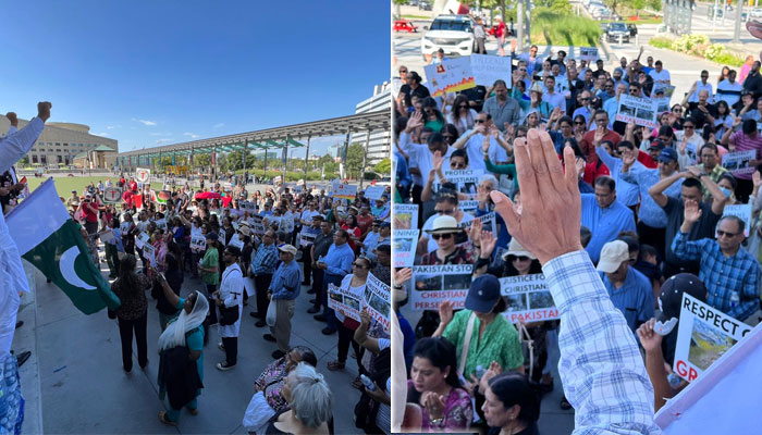 پاکستانی مسیحی کمیونٹی کا جڑانوالہ واقعے کیخلاف احتجاجی مظاہرہ