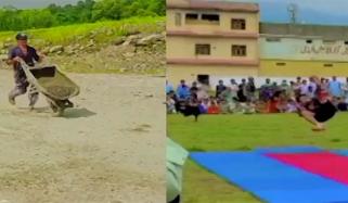 جمناسٹک کا کھلاڑی ہاتھ ریڑھی چلانے پر مجبور، ویڈیوز وائرل