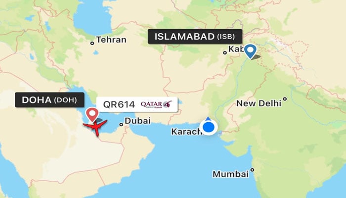 قطر سے اسلام آباد جانے والی پرواز میں ہنگامی صورتحال، دوحہ واپس لینڈنگ