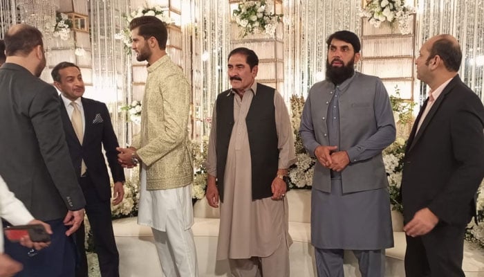 شاہین شاہ آفریدی دلہن لینے بارات لے کر پہنچ گئے