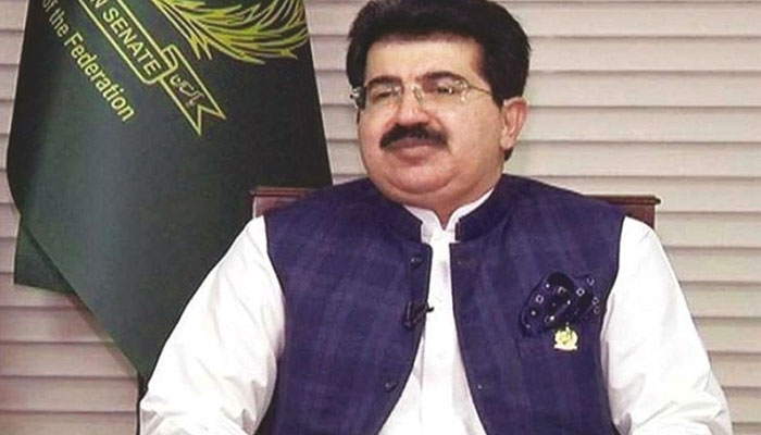 چیئرمین سینیٹ صادق سنجرانی---فائل فوٹو