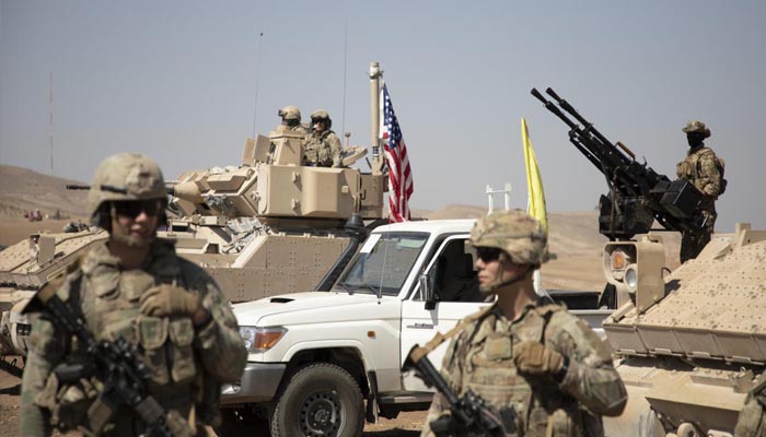 امریکی فوج کی سینٹرل کمانڈ کا شام میں تعینات ایک فوجی دستہ، فائل فوٹو
