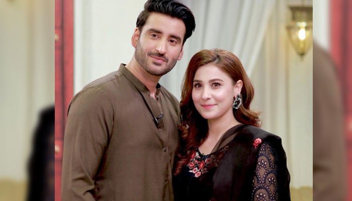 اداکارہ حنا الطاف اپنے شوہر، اداکار آغا علی کے ہمراہ---فوٹو بشکریہ انسٹاگرام