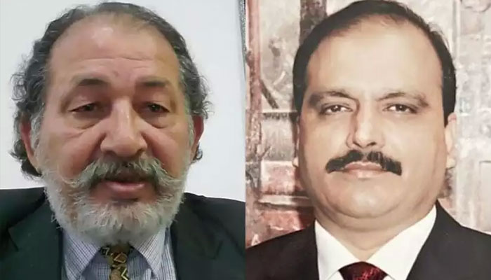 مقتول محمد امجد شاہ (دائیں) اور ملزم تقتی حیدر (بائیں)— فائل فوٹو