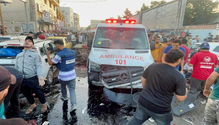 ایمبولینس، اسپتالوں کو جائز اہداف قرار دینے والا اسرائیلی فوج کا ٹوئٹ ڈیلیٹ