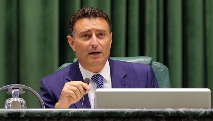اردنی پارلیمنٹ کے اسپیکر احمد الصفدی (فائل فوٹو)۔
