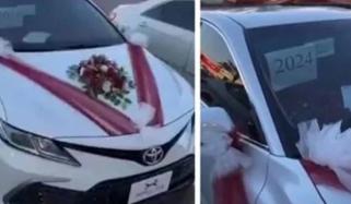 بیوی نے شوہر کی دوسری شادی پر قیمتی گاڑی تحفے میں دیدی