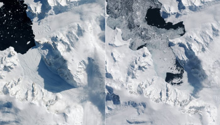 موسمیاتی تبدیلیوں کے اثرات، بحر انٹارٹک میں دنیا کے سب سے بڑے گلیشیئر میں ارتعاش