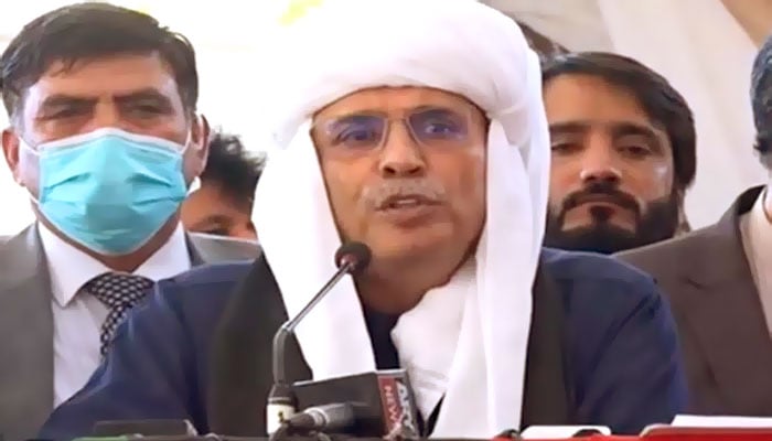 آصف زرداری نے کہا کہ حکومت میں آکر بلوچستان کے تمام مسائل حل کریں گے: فوٹو اسکرین گریپ