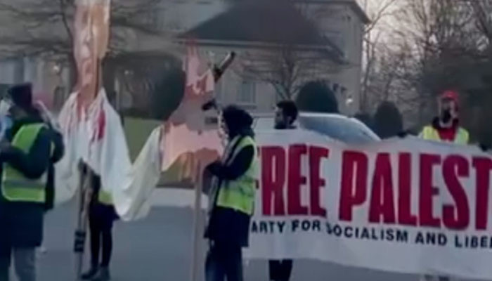 غزہ، اسرائیلی جارحیت کے خلاف امریکا میں مظاہرہ