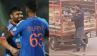 بھارتی کرکٹر کے والد کی ایل پی جی سلینڈرز بیچنے کی ویڈیو وائرل