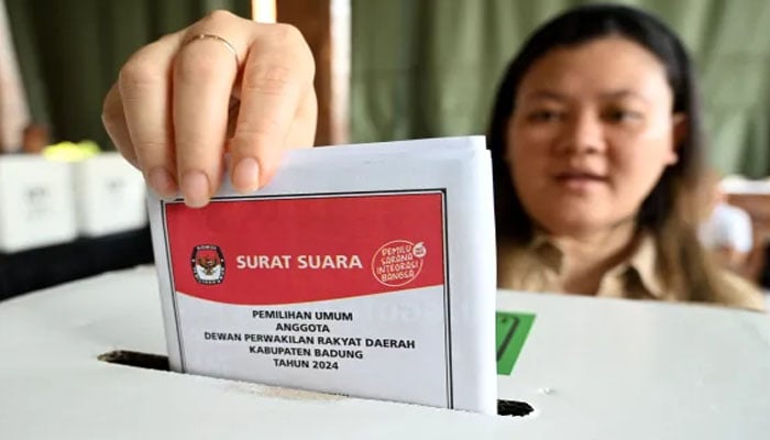 انڈونیشیا، صدارتی، پارلیمانی اور بلدیاتی انتخابات کے لیے پولنگ جاری