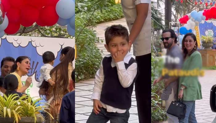 Kareen Kapoor, Saif Ali Khan celebrate son Jeh’s 3rd birthday: Watch