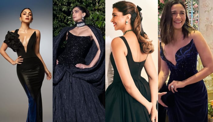 Deepika Padukone Exudes Chic Glam In Black And White Gown And Diamond  Necklace | IWMBuzz