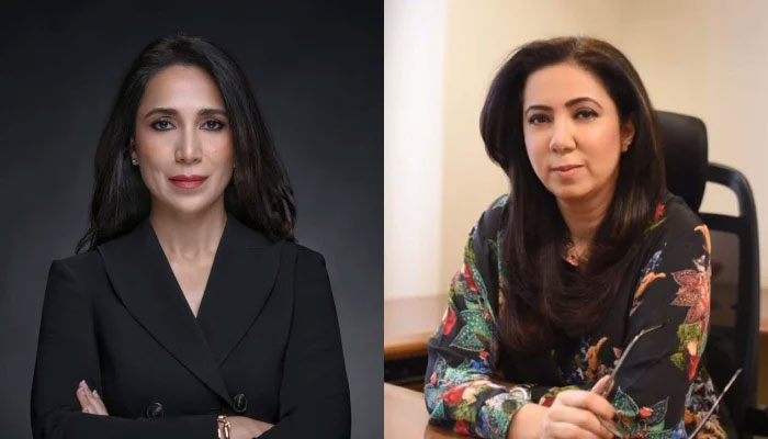 دائیں جانب شازیہ سید، بائیں جانب شائستہ آصف --- تصویر بشکریہ فوربس