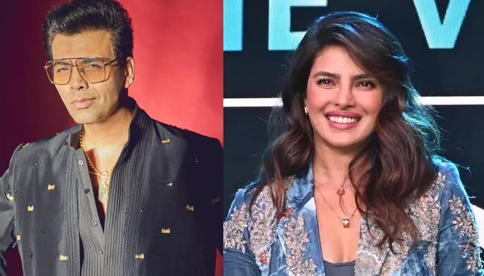 Priyanka Chopra and Karan Johar hug tight at Amazon event: Watch