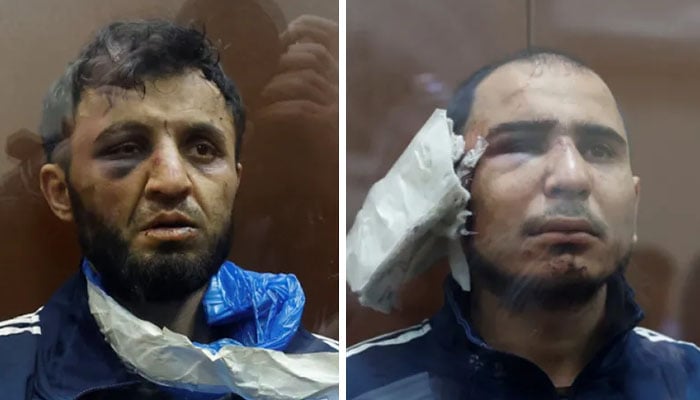 ماسکو کنسرٹ ہال حملہ، گرفتار 2 ملزمان عدالت میں پیش