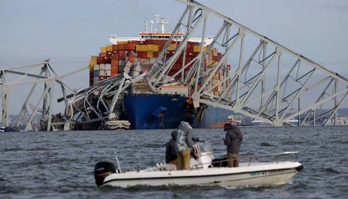 Baltimore bridge collapse: bodies of two missing recovered from submerged truck
