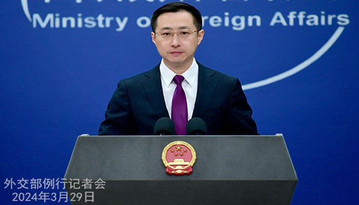 ترجمان چینی وزارت خارجہ لی جیان(تصویر سوشل میڈیا)۔