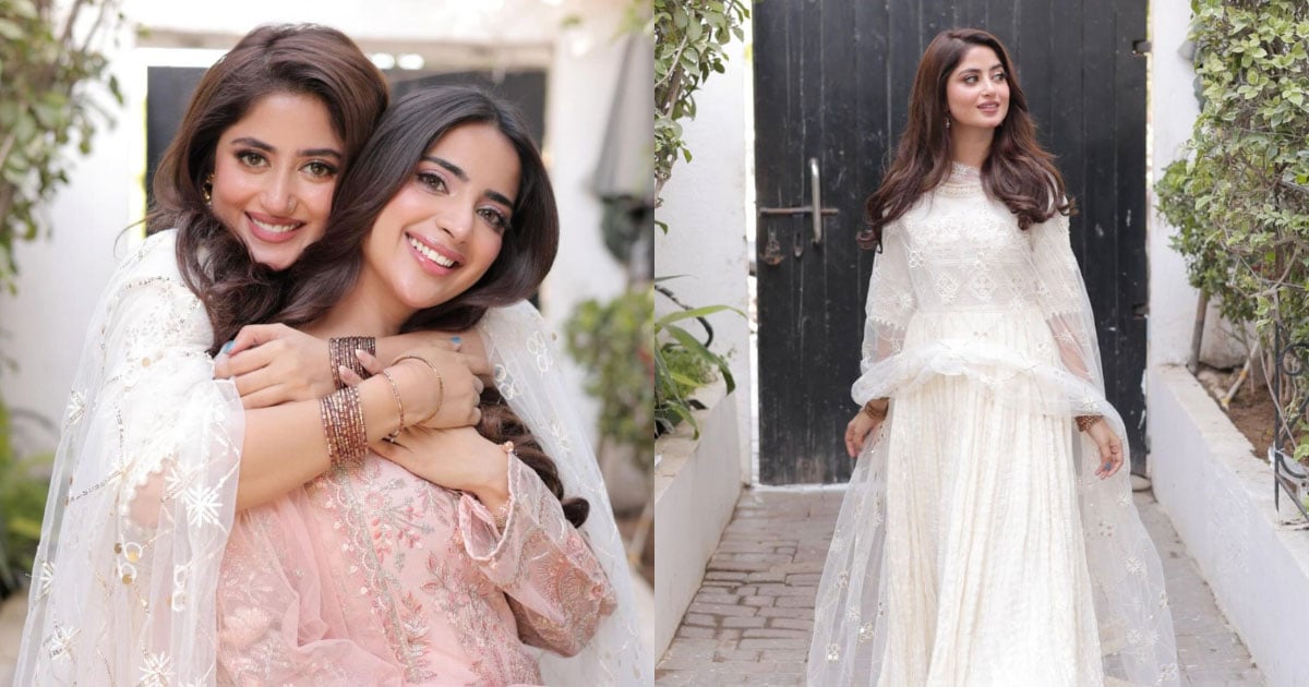 Sajal Aly cozies up to sister Saboor in adorable Eid clicks: Photos inside