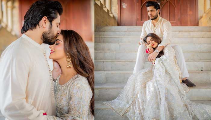Hiba Bukhari, husband Arez Ahmed pose for romantic Eid clicks