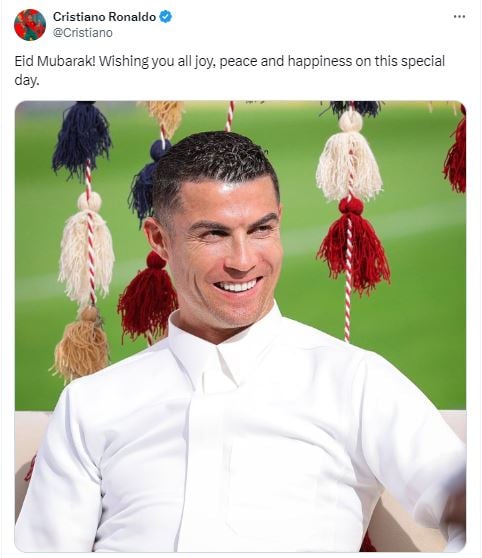 Cristiano Ronaldo and Karim Benzema extend Eid greetings to fans
