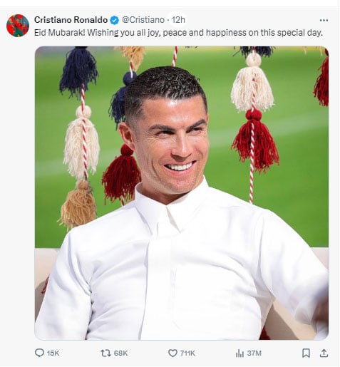 Ronaldo Also Participated In The Joy Of Eid