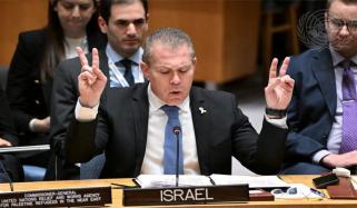 سلامتی کونسل نے حماس حملوں کی مذمت نہیں کی، فلسطین کی مکمل رکنیت کیلئے تیار ہے، اسرائیل