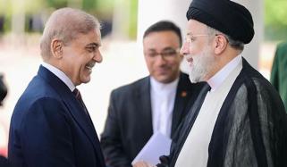 شہباز شریف کا ایرانی صدر کو غالب کی غزل کے ساتھ الوداع