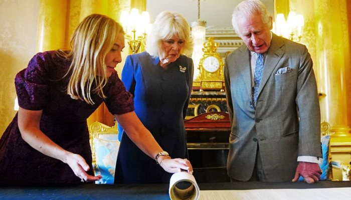 King Charles’ new hand-painted Coronation scroll caught with one mistake