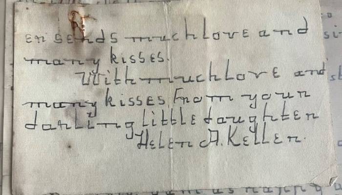 How much are Helen Keller's historic letters selling for?