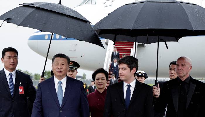 Xi Jinping arrives in France for talks with Macron on Ukraine and trade