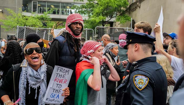 Pro-Palestinian erupts protest outside Met Gala: ‘no celebration without liberation’