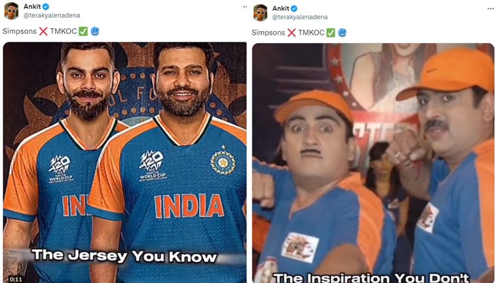 The new jersey of the Indian cricket team has become a joke on social media