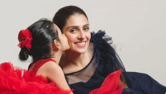 Ayeza Khan shares heartfelt moments with her kids on Mother's Day